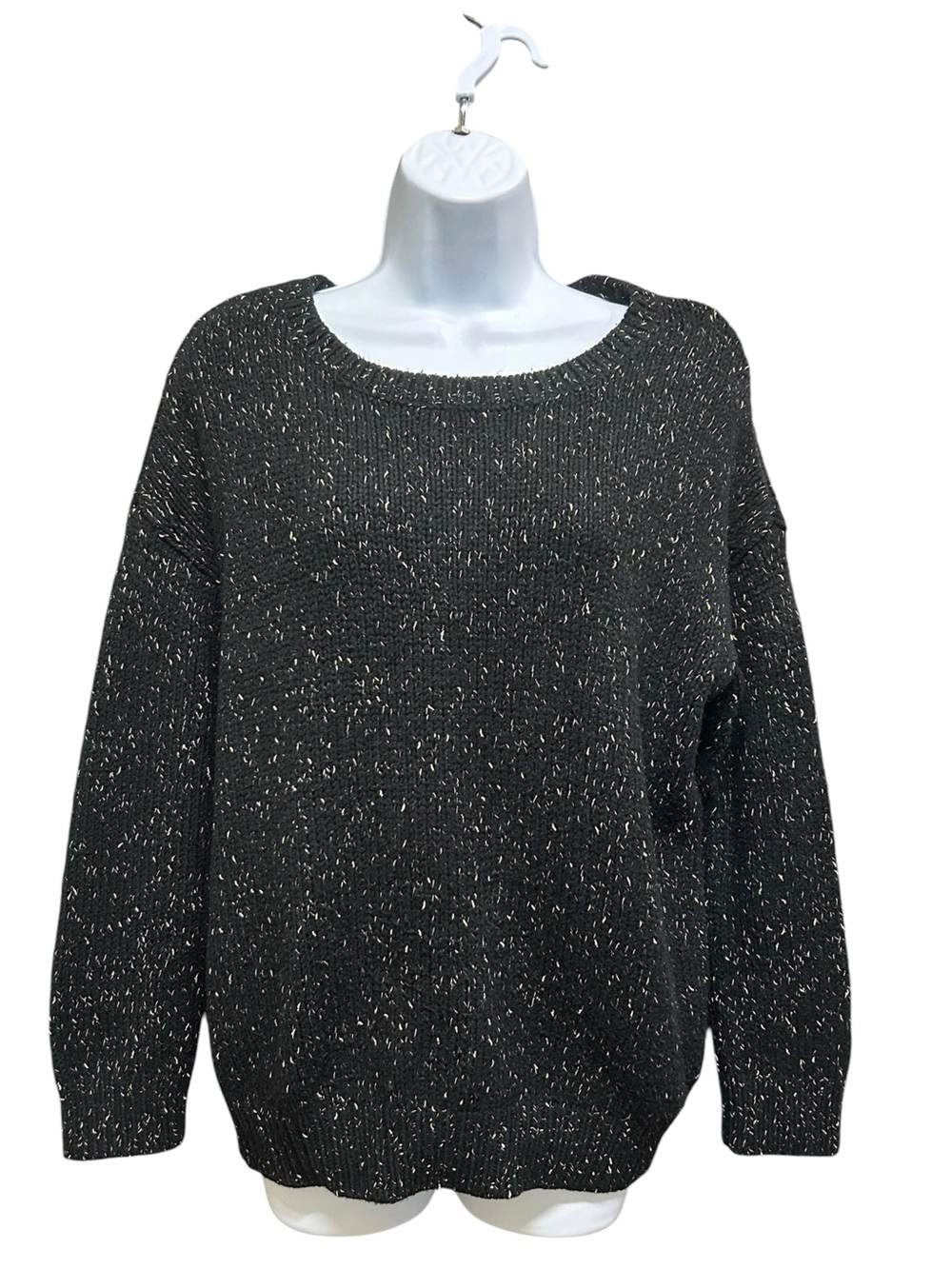 American Eagle Outfitters Boyfriend Metallic Sparkle Knit Sweater Size L